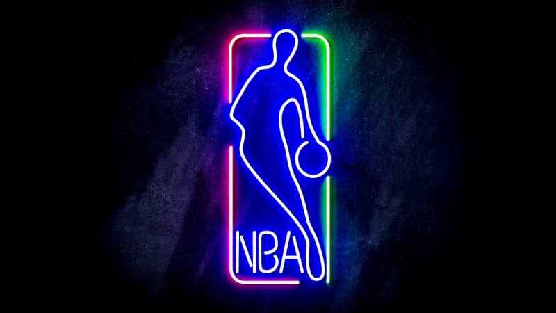 NBA Neon logo Wallpaper