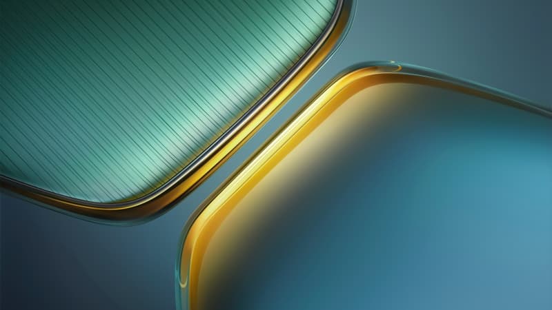 Teal Abstract design Wallpaper