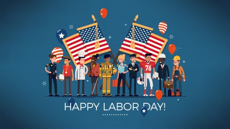 Happy Labor day 8K Wallpaper
