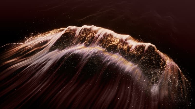 Glitter Waves Wallpaper