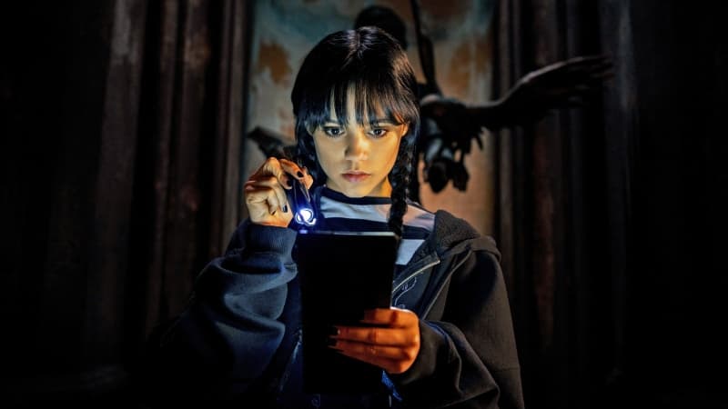 Jenna Ortega as Wednesday Addams Season 2 Wallpaper
