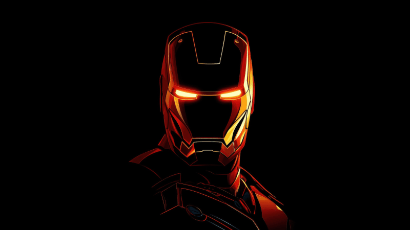 Iron Man Outline Wallpaper