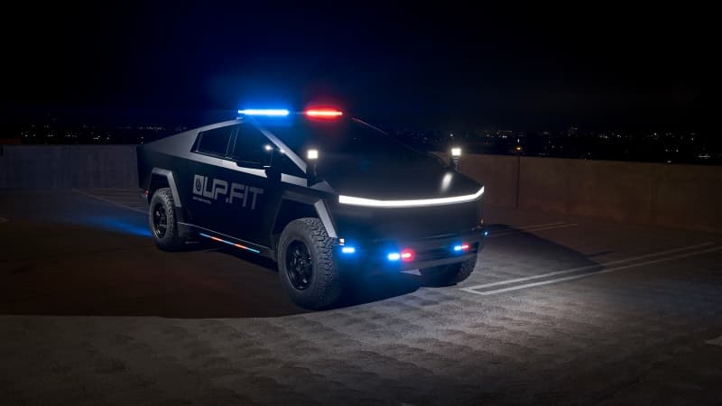 Tesla Cybertruck Patrol Wallpaper