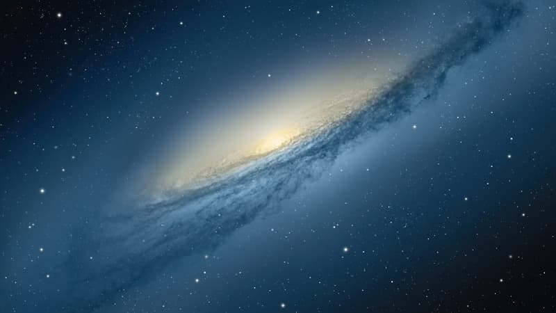 OS X Mountain Lion Milky Way Wallpaper
