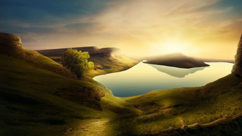 Landscape Sunset Wallpaper