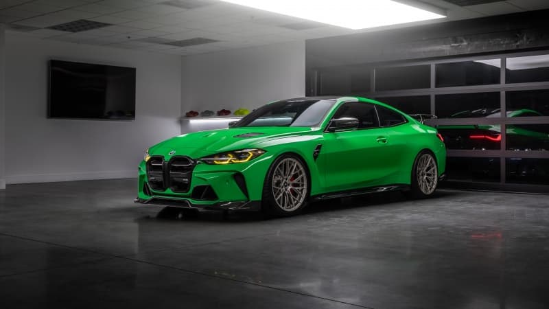BMW M4 Green car Wallpaper