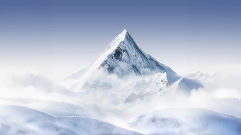 Winter Mountain Landscape Wallpaper