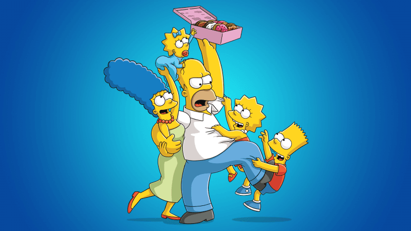 The Simpsons Doughnuts Wallpaper