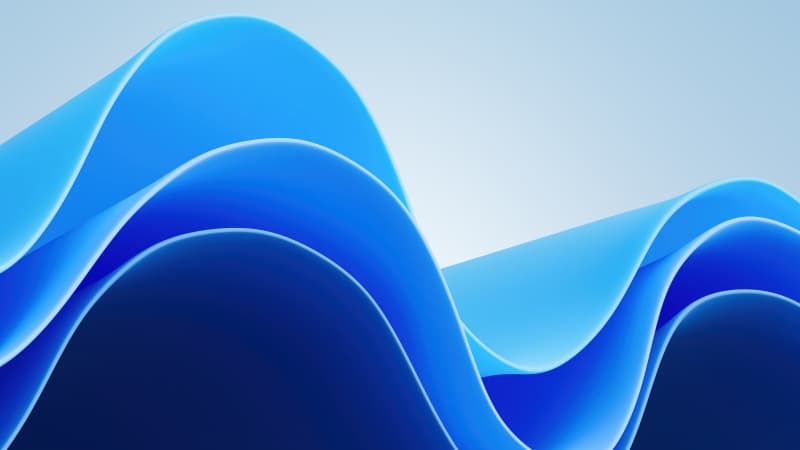 Blue waves 5K Wallpaper