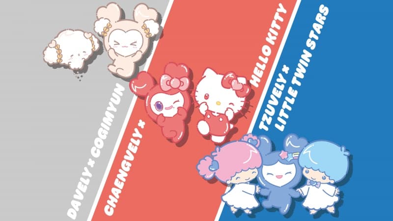 TWICE x Sanrio 5K Wallpaper