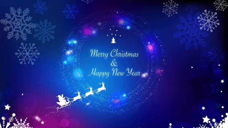 Merry Christmas Sparkling Wallpaper