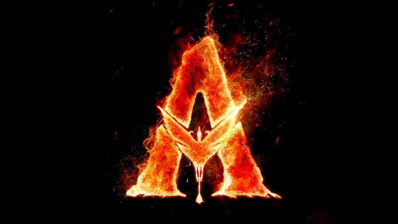 Avatar: Fire and Ash Logo Wallpaper