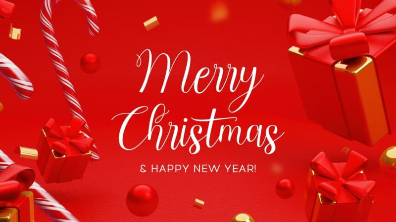 Merry Christmas New year greetings Wallpaper