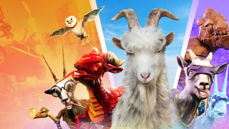 Goat Simulator 3 Key Art Wallpaper