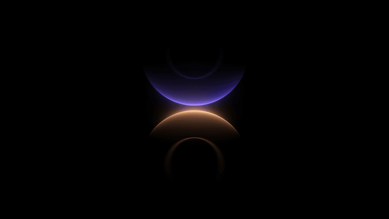Circular Glow in dark Wallpaper