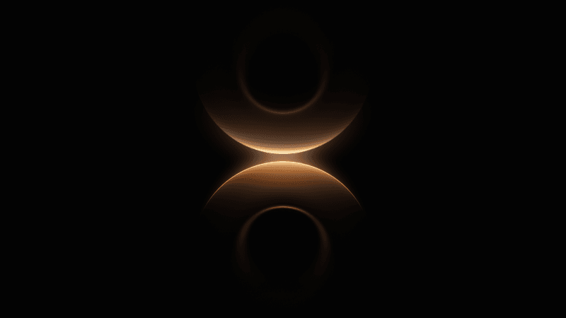 Glowing Rings Wallpaper