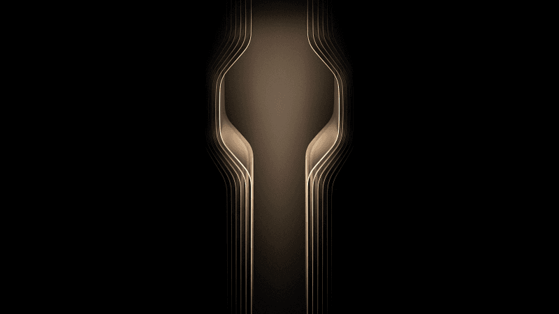 Golden Symmetry Wallpaper