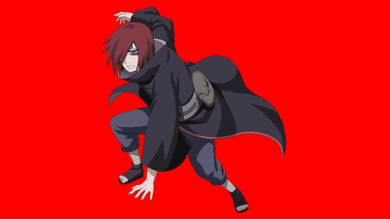 Pain (Nagato) Red background Wallpaper