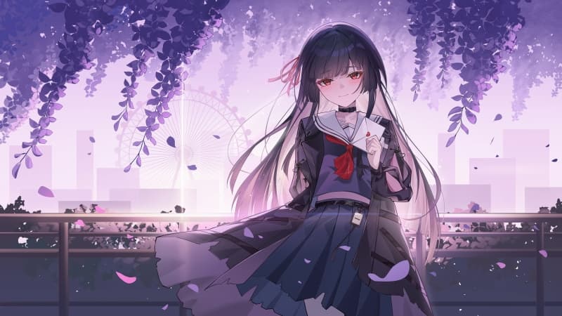 Chisa (Wuthering Waves) Anime girl Wallpaper