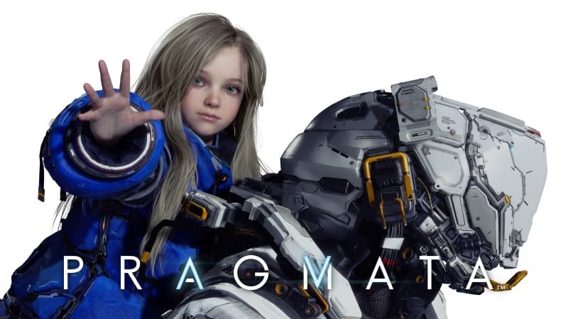 Pragmata White background Wallpaper