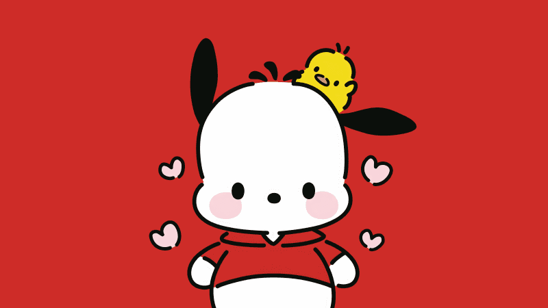 Pochacco Duck With Knife Wallpaper