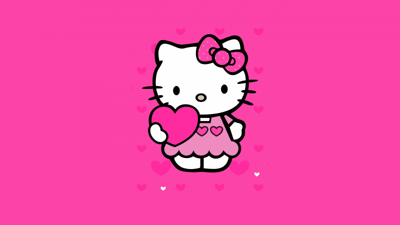 Hello Kitty Pink aesthetic Wallpaper