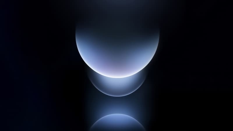 Blue abstract Spheres Wallpaper