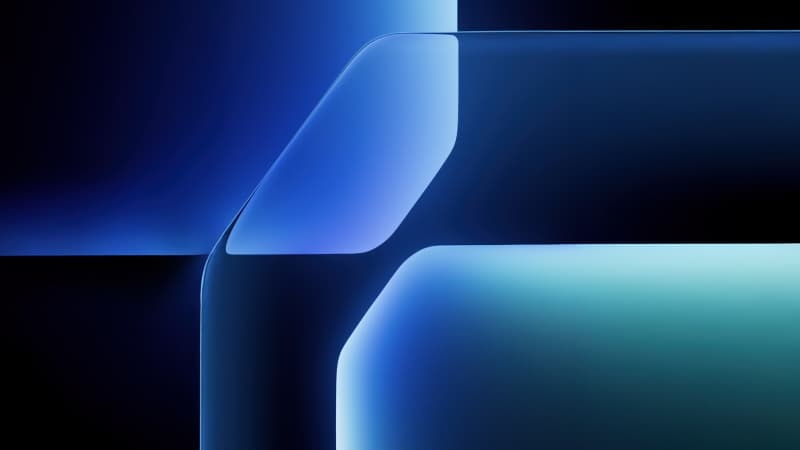 Blue abstract Geometric Wallpaper