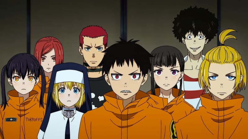 Special Fire Force Company 8 Fire Force Wallpaper
