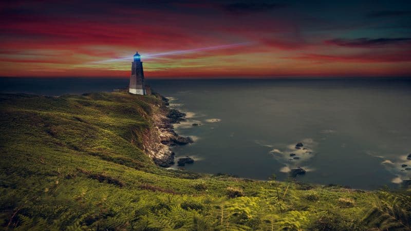 Lighthouse Coastline Wallpaper