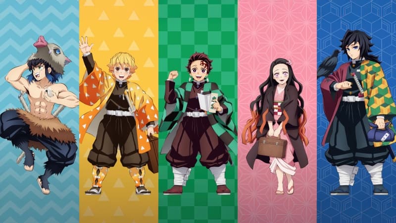 Demon Slayer: Kimetsu no Yaiba Characters Wallpaper