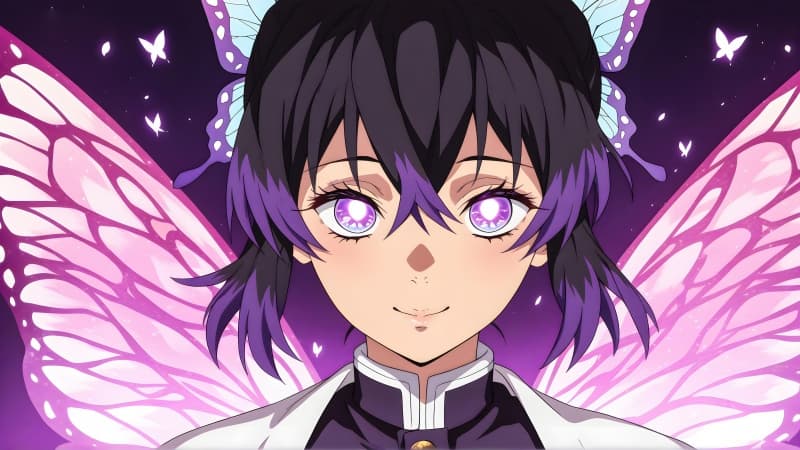 Shinobu Kocho Purple eyes Wallpaper