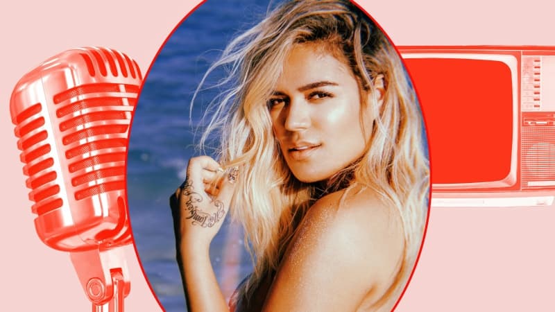 Karol G Retro Wallpaper