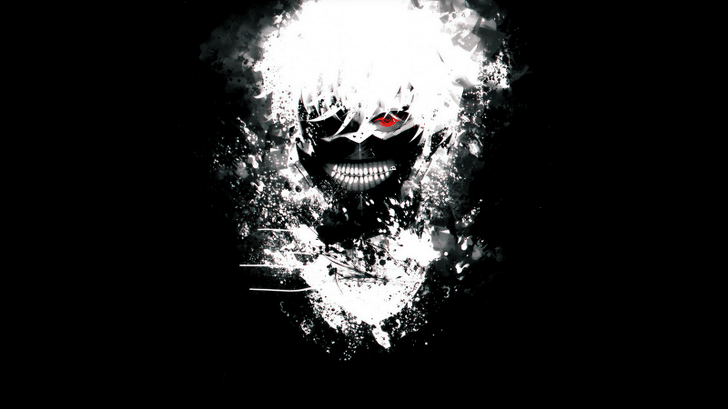 Ken Kaneki Black and White Wallpaper