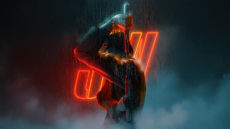 John Wick Neon art Wallpaper