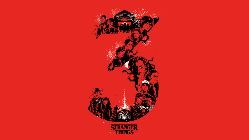 Stranger Things Season 3 5K Wallpaper