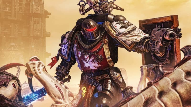 Warhammer 40K Space Marine 2 Black Templars DLC Wallpaper