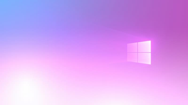 Windows 10 Light pink background Wallpaper