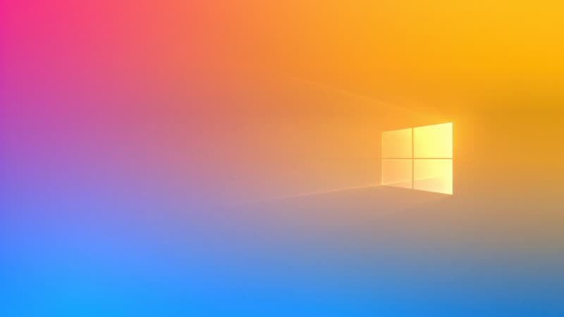 Windows 10 Yellow gradient Wallpaper