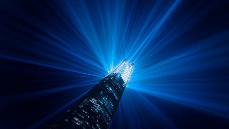 Skyscraper Illuminated Wallpaper