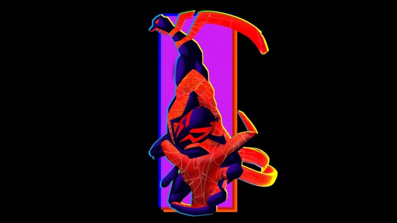 Spider-Man 2099 Black background Wallpaper