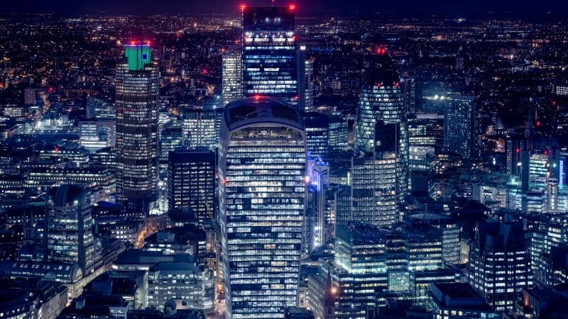 London City Night illumination Wallpaper