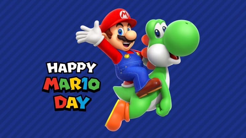 Happy Mario Day 5K Wallpaper