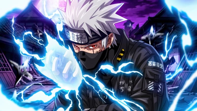 Kakashi Hatake Lightning Blade Wallpaper