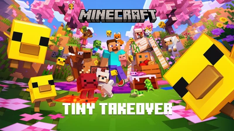 Minecraft Tiny Takeover Wallpaper