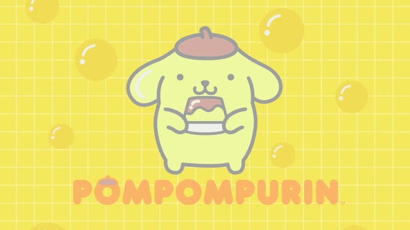 Pompompurin Bubbles Wallpaper