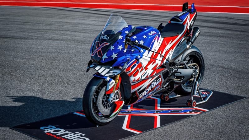 Aprilia X 250TH Stars and Stripes Wallpaper