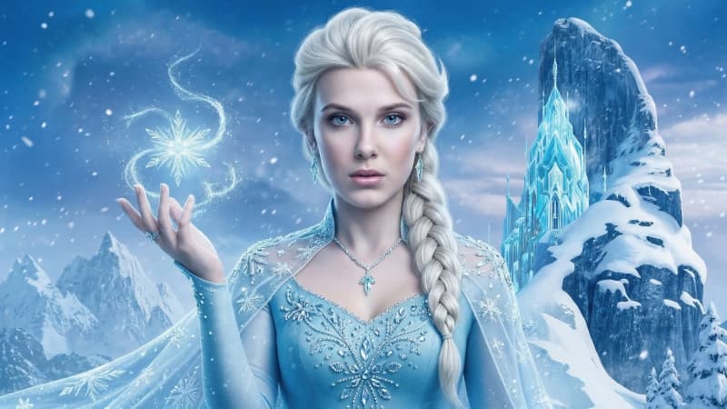 Millie Bobby Brown Elsa Wallpaper