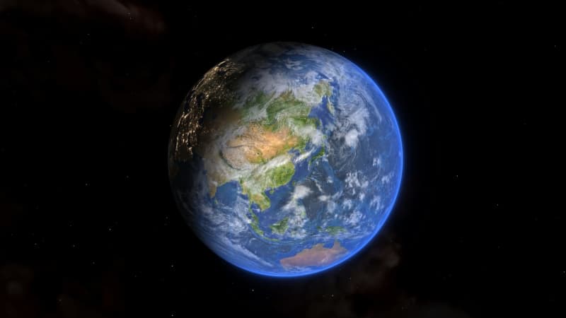 Planet Earth Dark background Wallpaper