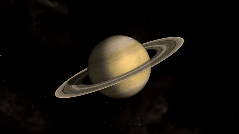 Saturn Dark background Wallpaper